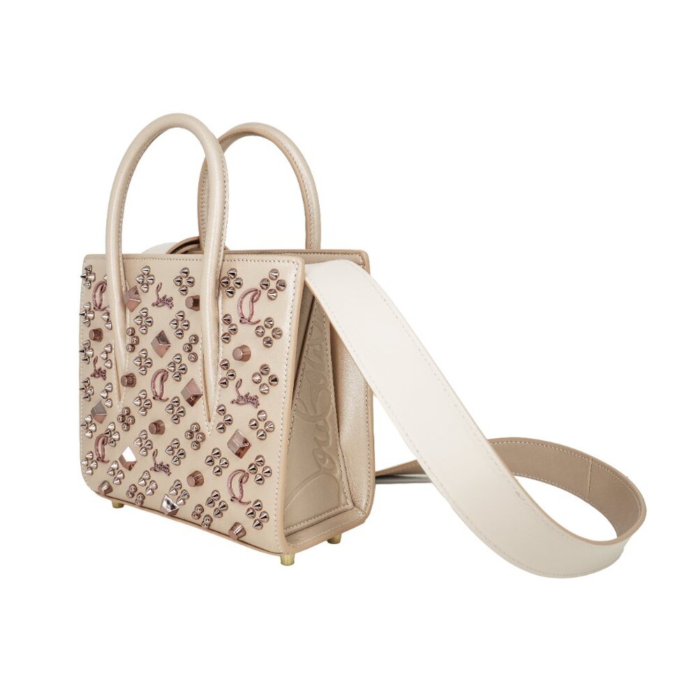 Christian Louboutin  Paloma Pearlescent Leather Mini Top Handle Bag - Picture 2 of 9